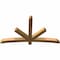 Ekena Millwork Alberta Rough Sawn Timber Gable Bracket, Western Red Cedar, 72"W x 42"H x 4"D x 4"F, 14/12 Pitch GBW072X42X0404ALB00RWR - alternate 2